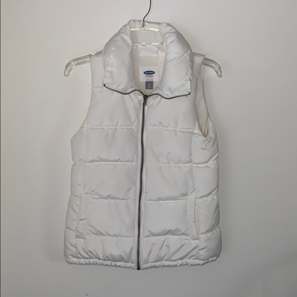 White puffy vest